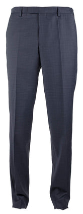 Hugo Boss Men's Leenon1 Flat Front Wool Unhemmed Dress Pants 32 R Dark Blue